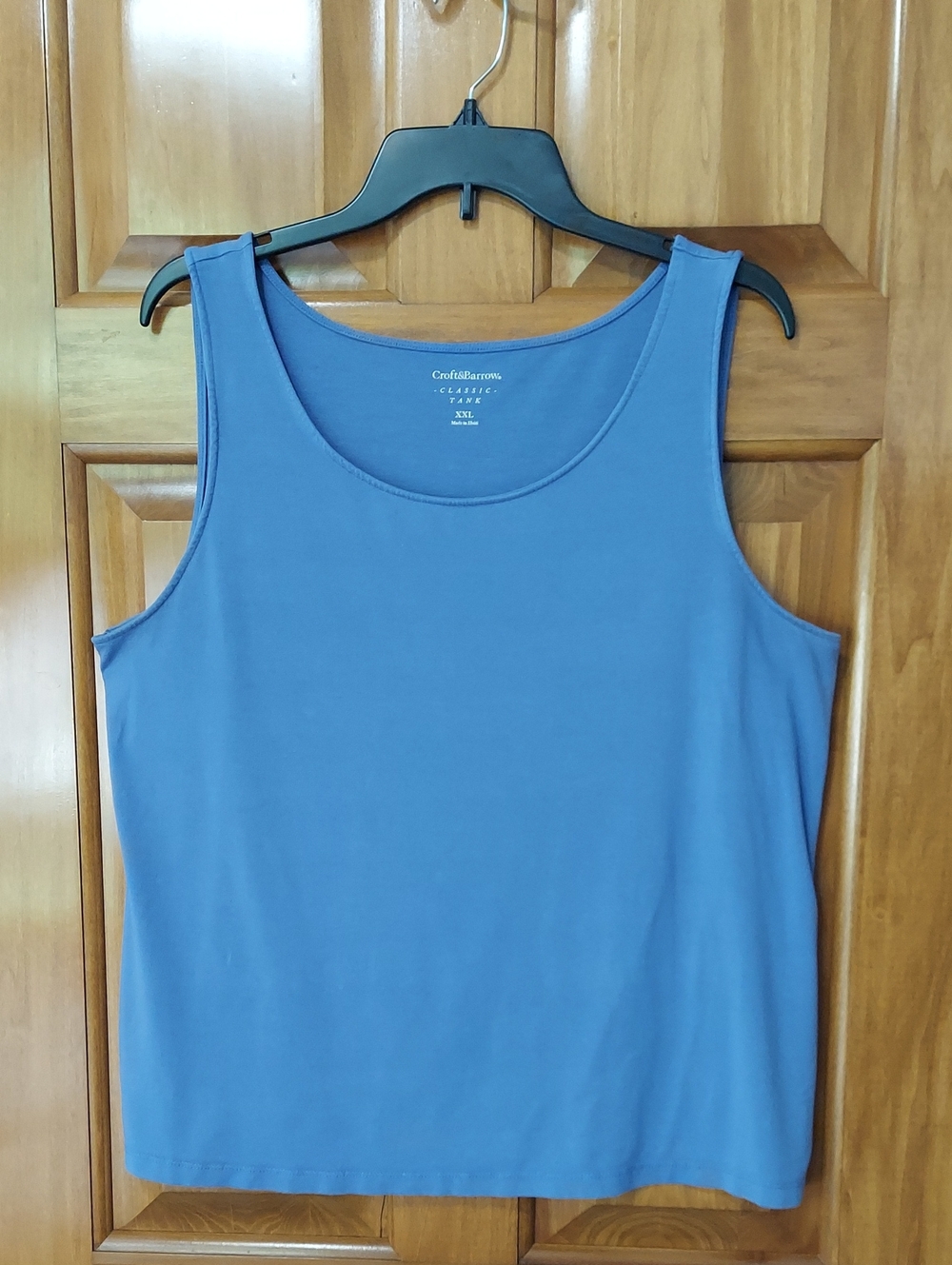 Croft & Barrow Women's Periwinkle Blue Sleeveless Soft Fabric Tank Top, Size XXL